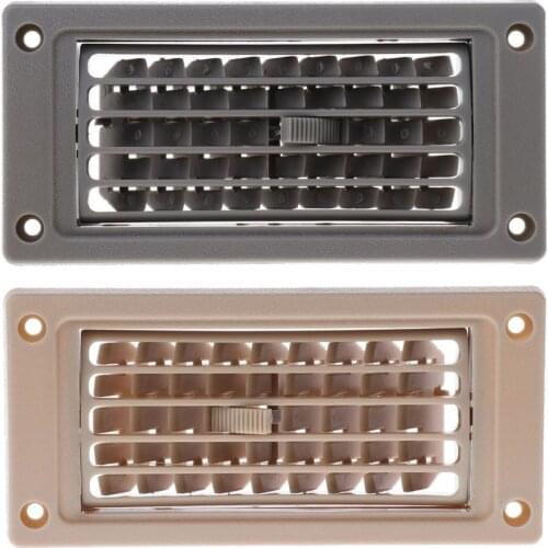 Car Marine RV AC Air Conditioner Linear Vent Grille Cover Ducted Boat Square Air Conditioner Grille Linear Air Vent Gray Beige