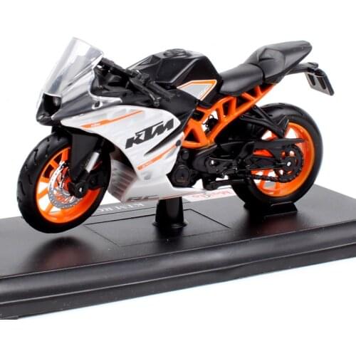 1:18 scale Small Maisto Miniature Moto RC390 Motorcycle Diecast Model Sport Bike Racing Motorbike Vehicle Gift Toy For Childrens