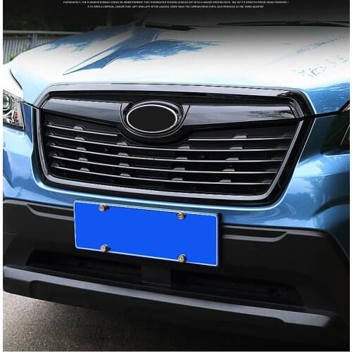 Modified Middle Mesh Sticker Front Center Mesh Grille Grill Cover Radiator Strip Trim Decoration For Subaru Forester 2019 2020