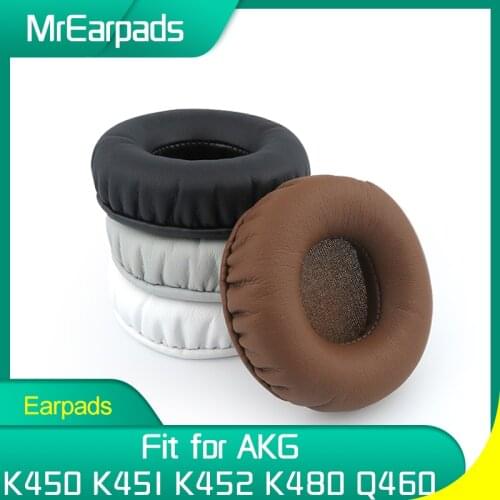 MrEarpads Earpads For AKG K450 K451 K452 K480 Q460 Headphone Headband Rpalcement Ear Pads Earcushions Parts