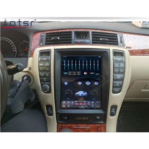 4+128G Tesla Screen Multimedia Stereo Android 9.0 Player For Toyota Crown 2012 GPS Navi Car Radio 2 din Receiver Video Head Unit