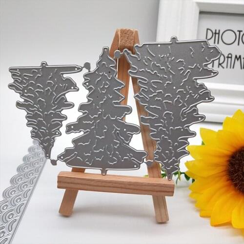 New Arrival Individual Christmas tree Cutting Dies Stencil DIY Scrapbook Photo Album Emboss Paper Card Craft Template 120x85mm