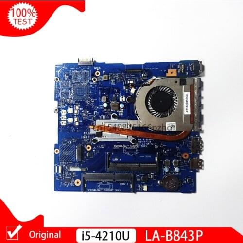 Original CN-00HJC9 0HJC9 00HJC9 AAL10 LA-B843P w i5-4210U CPU for Dell Inspiron 15 5458 5558 5758 NoteBook PC Laptop Motherboard