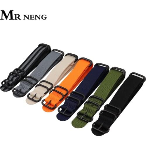 Hot Heavy duty nylon straps 18 20 22mm 24mm Nylon Watch Band NATO Strap For Zulu strap watch strap ring buckle Nato Watchband