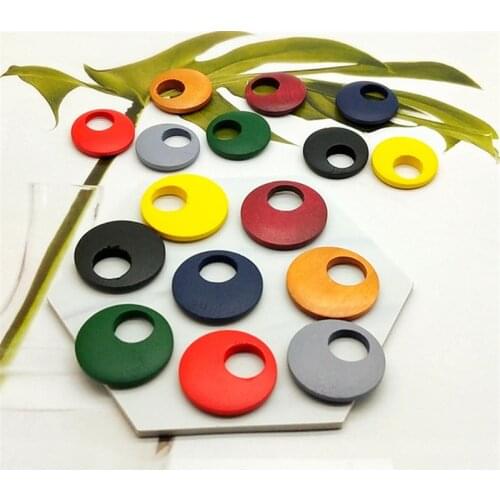 European DIY Natural Wood Earrings Loose Round Wooden Beads For Earrings Making Jewelry Findings Colorful 20/25mm 50Pcs/Set