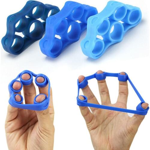 Silicone Finger Gripper Strength Trainer Resistance Band Hand Grip Wrist Yoga Stretcher Finger Trainer Exercise Drop Shipping