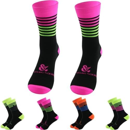 Super High Stretch Non Slip Printing Socks Men Sports Socks