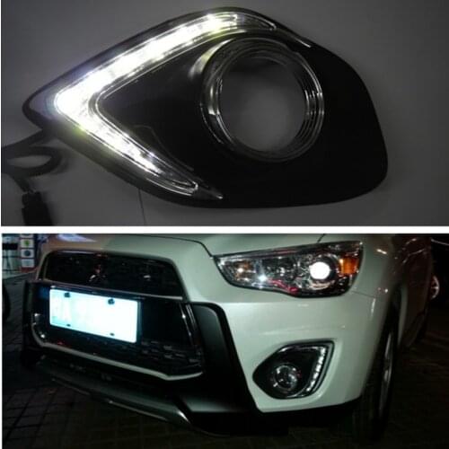Ru Stock for Mitsubishi RVR ASX Outlander Sport 2013-2015 LED DRL Running Lights Daytime Daylight 12v lamp car-Styling light