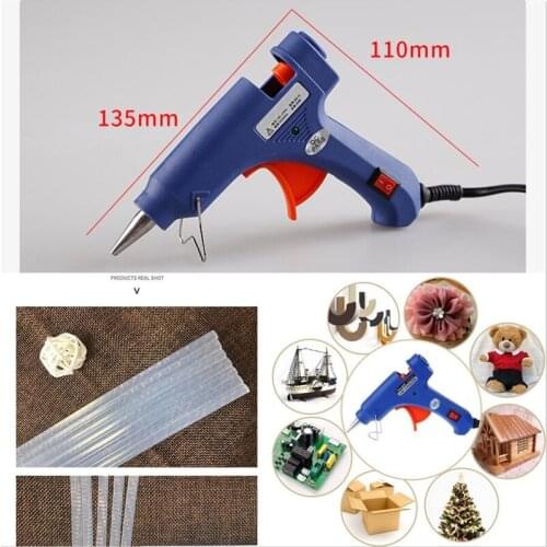Hot Melt Glue Gun 7mm Glue Sticks DIY Mini Electric Heat Temperature Repair Tool Thermo High Temp Heater Graft Repair Tool 20W