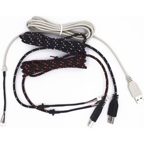 USB Mouse Cable for SteelSeries Sensei RAW XAI Kinzu Kana V2 V3 PVC Nylon wire power off replacement line gift Mouse Skates