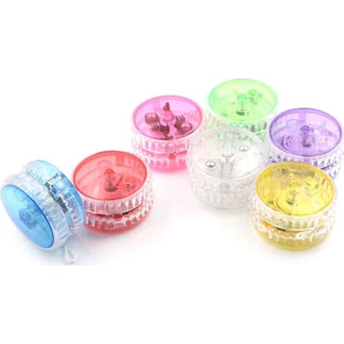 1PCS Professional Luminous Yoyo Ball LED Flashing Child Clutch Mechanism Yo-Yo Toys For Kid Party Entertainment Gifts 7 Colors