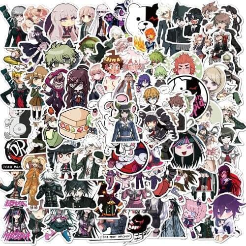 10/30/50/100PCS Game Danganronpa Cartoon Stickers Graffiti Decals Guitar Laptop Motorcycle Travel Luggage Classic Toy Sticker