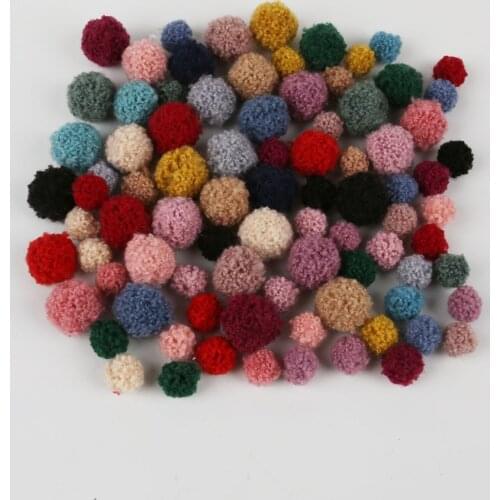 10Pcs/lot Hot Selling 15mm/20mm Mix Color Soft Pompones Fluffy Plush Crafts DIY Pom Poms Ball Furball Home Decor Sewing Supplies