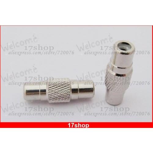 10pcs x Nickel RCA Female to RCA Female Straight Audio Coupler Adapter Connector