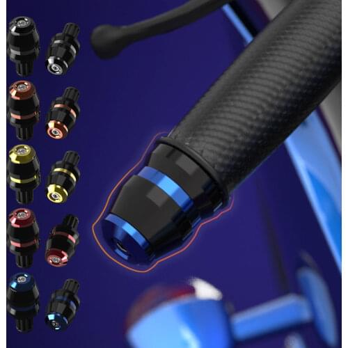 2PCS Universal Motorcycle Handlebar End Grips CNC Aluminum Handle Bar Grips Ends Tips Caps for 7/8" 22mm Motorcycle Handlebar