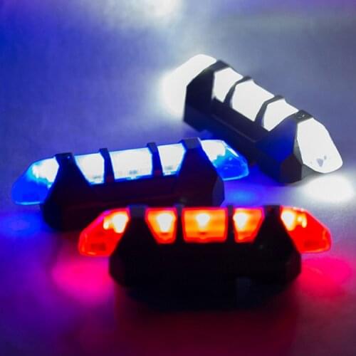 2PCS Bike Bicycle light LED Taillight Rear Tail Safety Warning Cycling Portable Light USB Rechargeable Battery Style Bike Parts