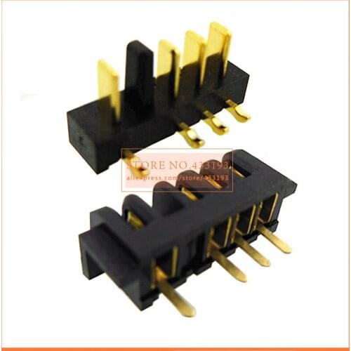 5pair 3+1 5PIN Laptop notebook battery connector Holder clip charging contact pitch 2.5MM 90 degree foot male+female plug