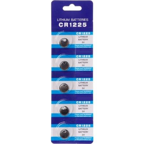5PCS Button Battery CR1616 Lithium Coin Cell Batteries 3V DL1616 ECR1616 LM1616 CR 1616 Electronic Car Key Watch Toy Remote LX0B