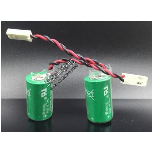 5PCS CR1/2AA CR14250 3V Lithium Battery Plug cr1/2AA cr1/2 1/2AA