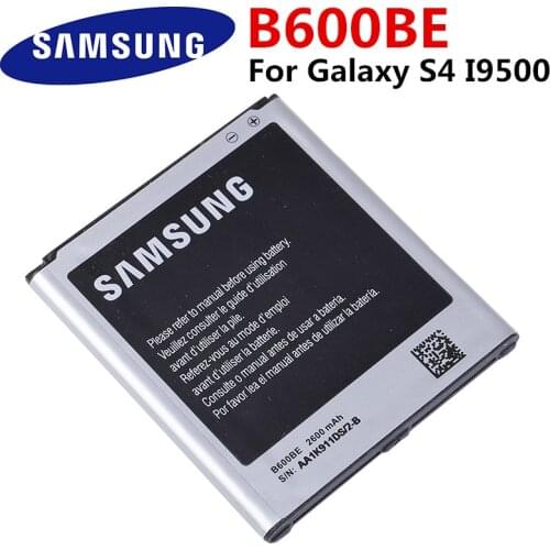 Original Replacement Samsung Battery For Galaxy S4 I9500 I959 I9502 I9508 GT-I9505 Genuine B600BC B600BE B600BU 2600mAh