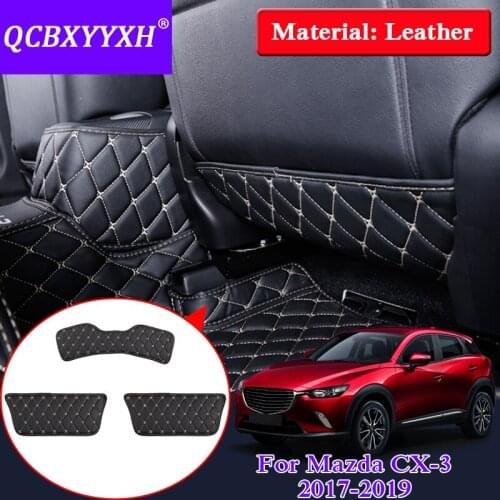 QCBXYYXH Car Armrest Cover Kick Pad Case Back Seat Protection Mat Children Anti-Kick Pad For Mazda CX-3 2017-2019 Accessory