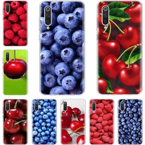 Green Cherry Fruit Cherry Blueberry Strawberry Cute Phone Case For Xiaomi Redmi Note 10 9S 8T 9 8 7 6 5 Pro S2 9C 9A 8A 7A 6A 5A