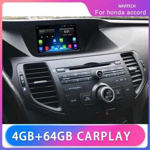 For Acura TSX For Honda Accord 8 2009~2013 Android 10.1 Multimedia Player Car Radio GPS 8 inch IPS Screen Apple Carplay OBD2