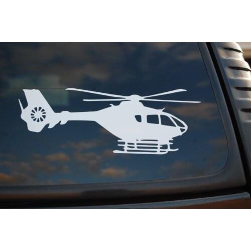EC 135 Helicopter Stickers Vinyl Decal Eurocopter Window Car Laptop Motorcycle sticker 15cm