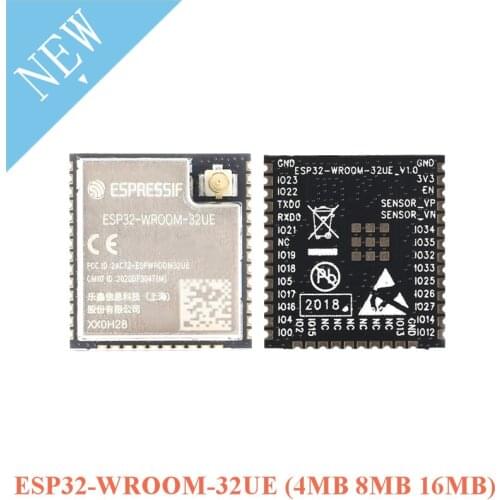 ESP32-WROOM-32UE 4MB 8MB 16MB Flash ESP32-WROOM-32 ESP32 Dual Core MUC WIFI Wireless Bluetooth Module for Internet of Things
