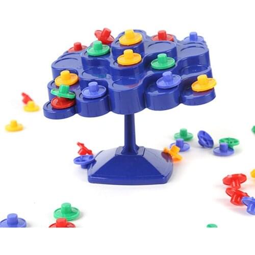 Parent-child Interaction Funny Topple Board Game Roll The Dice And Place Pieces Educational Balancing Toys For Baby Toddlers Kid