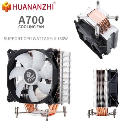 HUANANZHI A700 6 Copper Heat Pipe LED CPU Cooler Cooling Fan Radiator Quiet Single Fans Coolers Heatsink
