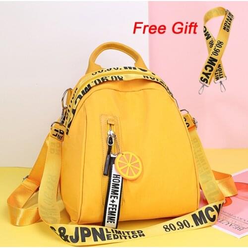Multifunction Backpack with Pendant Women Waterproof Oxford Bagpack Female Anti Theft Shoulder bag for School Teenagers Girls