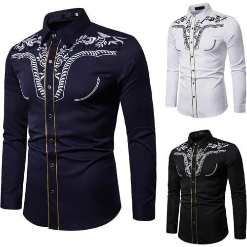 Mens Shirt for African Dresses Fashion Men 2020 Clothes Long Sleeve Bazin Embroidered Autumn Traditional Africa Dress DT1793