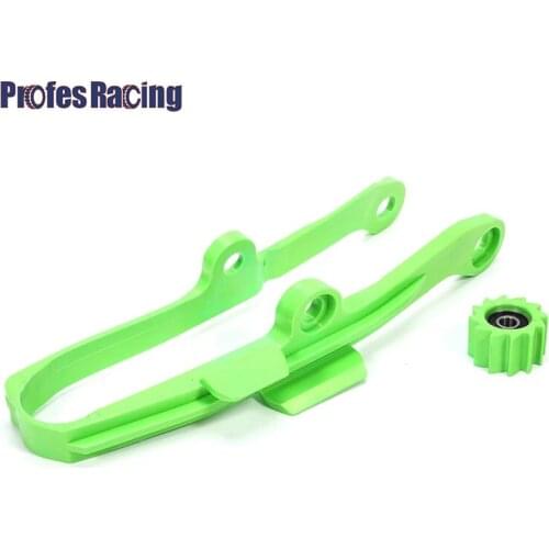 Motorcycle Green Chain Slider Guide Swingarm Roller For KAWASAKI KXF250 KXF450 KX250F KX450F KXF 250 450 2009-2016 KX 250F 450F