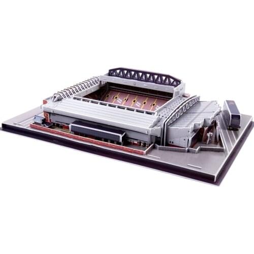 [New] 165pcs/set England Anfield Liverpool Club RU Competition Football Game Stadiums building model toy kids gift original box