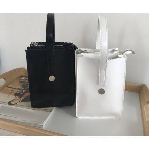 New Retro Simple Mobile Phone Bag 2021 Women PU Chain Messenger Bags Small Flap Bag Mini Shoulder Bag