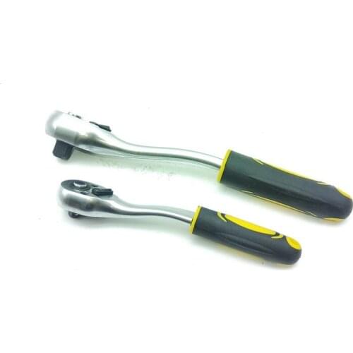 New 1Pcs 1/4" 3/8" Cr-V High Torque Ratchet Wrench for Socket 72Teeth Quick Release Wide Release Auto Car Repair Hand Tool