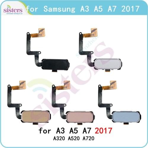 Fingerprint Flex Cable For Samsung Galaxy A3 A5 A7 Home Button Flex Cable for A3 A320 / A5 A520 / A7 (2017) Touch ID Sensor OEM