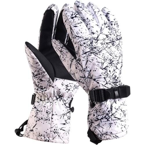 2021 Winter Ski Gloves Women Outdoor Snowboard Double Snowboard Gloves Warm Thicken Cold-resistant Cycling Gloves