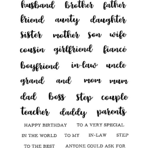 Happy Birthday Transparent Clear Silicone Stamp/Seal for DIY scrapbooking/photo album Decorative clear stamp A308