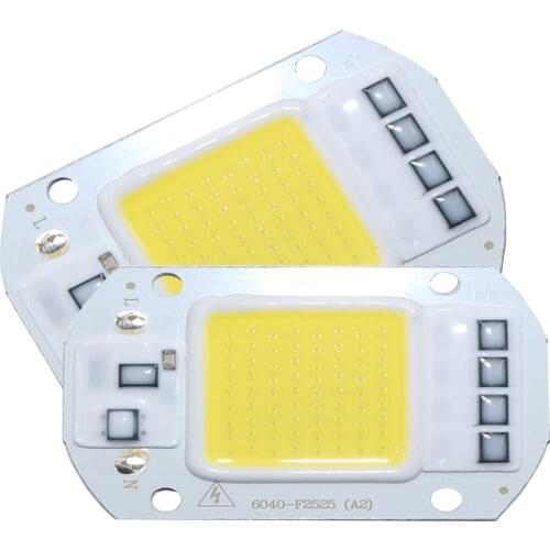 Smart IC High Power LED Matrix For Projectors 20W 30W 50W 110V 220V DIY Flood Light COB LED Diode Spotlight Outdoor Chip Lamp