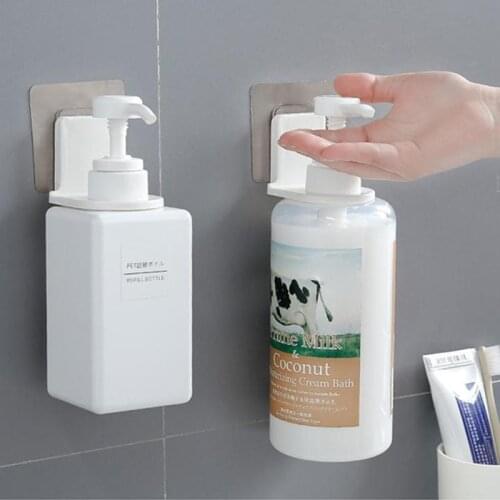 Punch Free Wall Stick Hanger Strong Adhesive Hook Wall Mount for Bathroom Shampoo Bottle Shower Gel Storage CLH@8