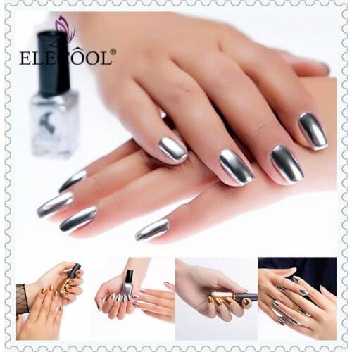 Nail Polish Mirror Effect Shiny Metallic Lacquer 6ml Nagellak Accessories Vernis Miroir Fashion Base Coat Glitter TSLM1