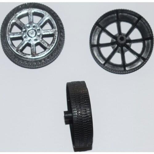 10/100pcs hole 2.5x40mm plastic Wheel tamiya/yuanmbm toy car wheel diy Toy part Technology Model Parts/rc/baby toys T402.5A