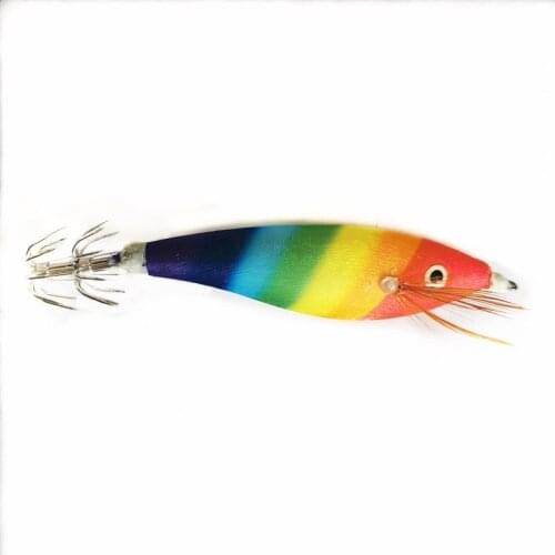 10Pcs Squid Jig 10cm 10g Artificial shrimp Fishing Lures Squid Jig Hooks Lifelike Fishing Tackle Accessories