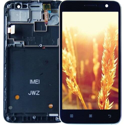 5.0"For Lenovo A8 A806 A808 Touch Screen Digitizer LCD Display Assembly With Frame Black Color Free Shipping