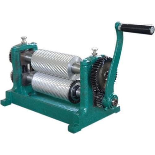 86*195mm hand crank / manual Beeswax comb foundation sheet roller mill machine
