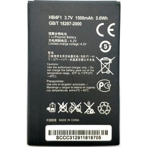 2019 New High Quality 1500mAh HB4F1 Battery for Huawei U8220 U8230 E5830 E5838 E5 C8600 T-Mobile Pulse E585 Ascend M860 X5 U8800