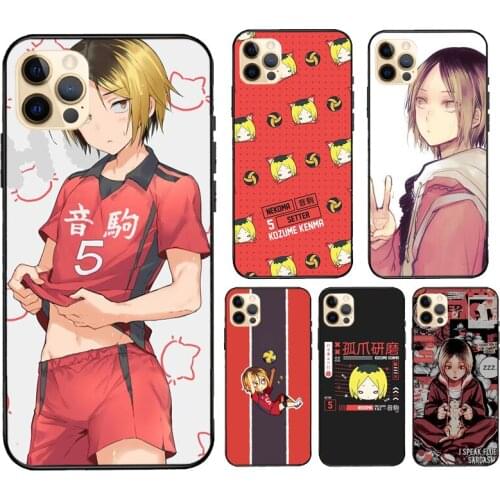 Kenma Kozume Haikyuu Nekoma Case For iPhone 7 8 Plus 6S X XR XS Max SE 2020 Fundas For iPhone 11 12 Pro Max mini