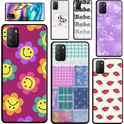 Safari Babies Sparkly Heart Patchwork Case For POCO M3 Pro F3 X3 Pro Cover For Xiaomi Mi 11 Lite Ultra Mi 10T Pro Note 10 Lite